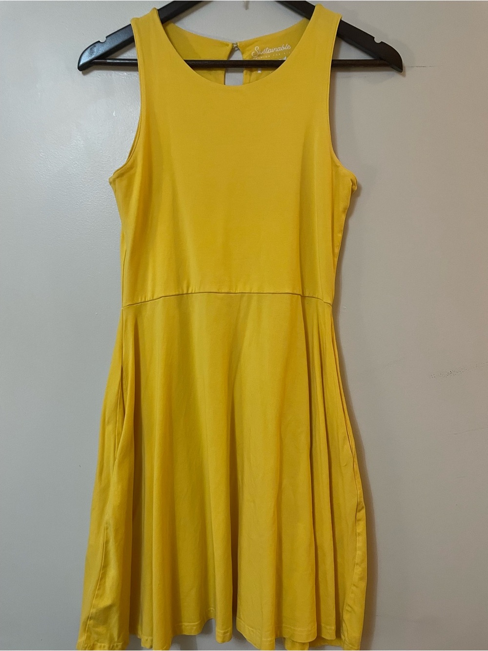 Pact Deep Yellow Skater Dress